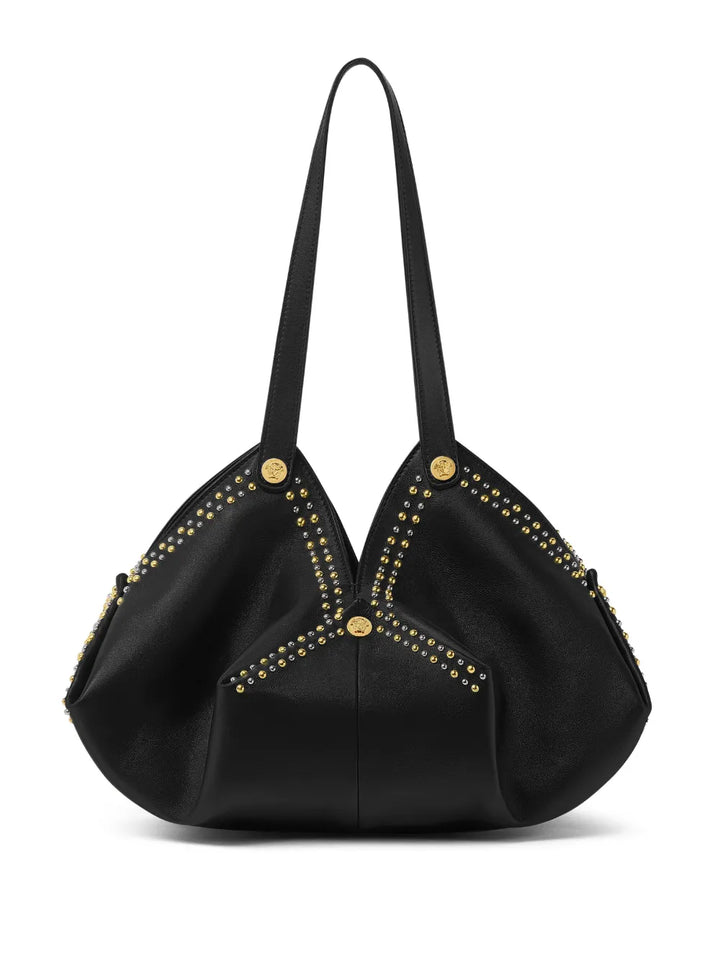 Versace Protea Leather Shoulder Bag — Same as shown — Size One Size — Front View