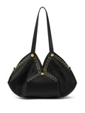 Versace Protea Leather Shoulder Bag — Same as shown — Size One Size — Front View