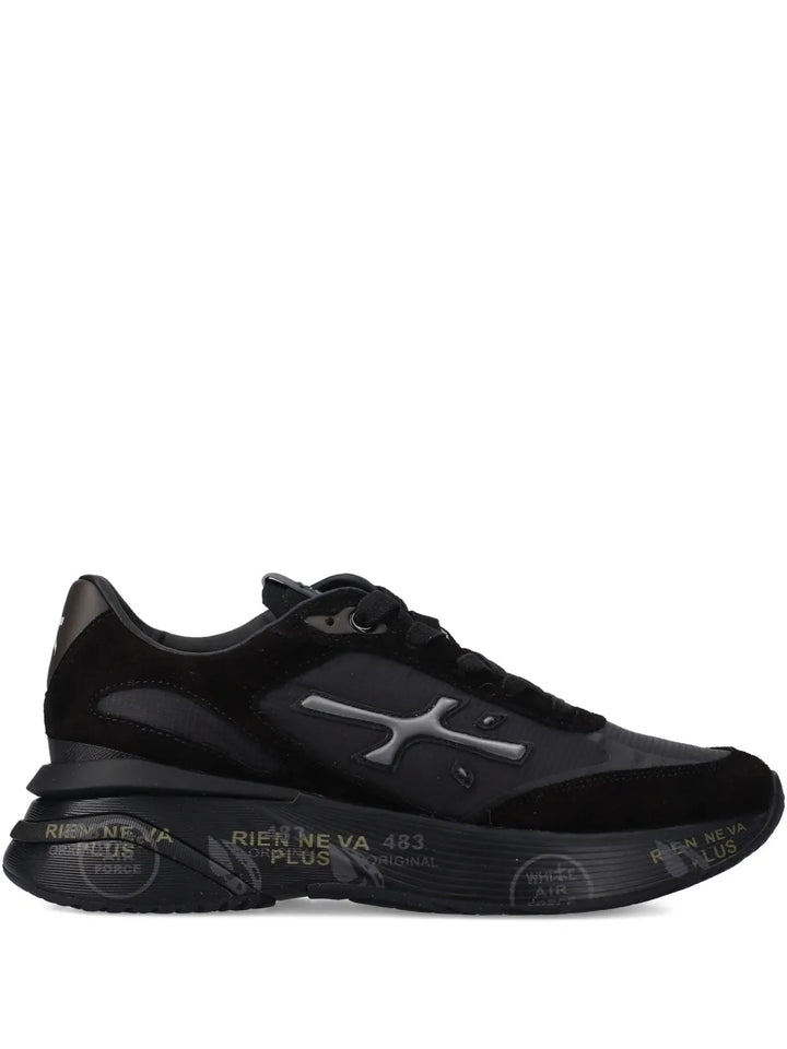 Premiata Moerund 7795 Logo-Print — Black — Size US M 3.5 - US W 5 — Front View