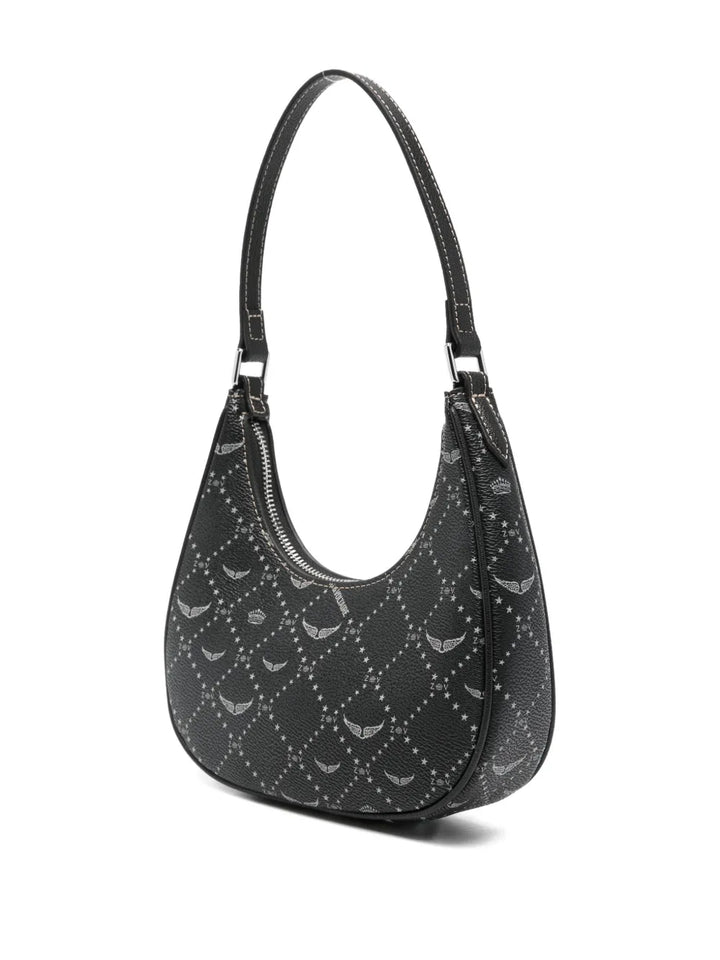 Zadigvoltaire Z Night Out Logo Graphic Shoulder Bag — Same as shown — Size One Size — Back View