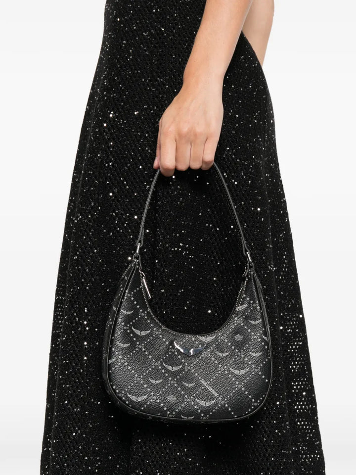 Zadigvoltaire Z Night Out Logo Graphic Shoulder Bag — Same as shown — Size One Size — Side View