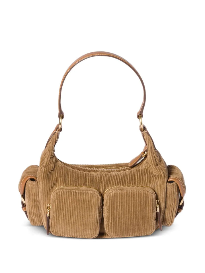 Miu Miu Corduroy Shoulder Bag — Same as shown — Size One Size — Front View