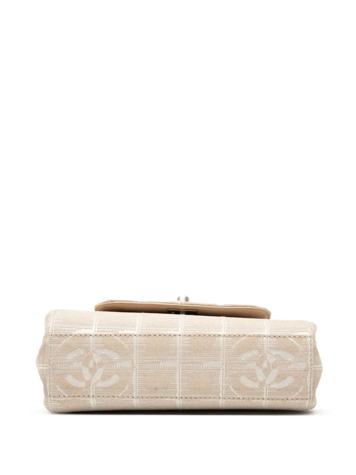 Chanel Pre Owned 2002 2003 Mini New Travel Line Nylon Accordion Flap Shoulder Bag — Same as shown — Size One Size — Top View
