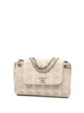 Chanel Pre Owned 2002 2003 Mini New Travel Line Nylon Accordion Flap Shoulder Bag — Same as shown — Size One Size — Front View