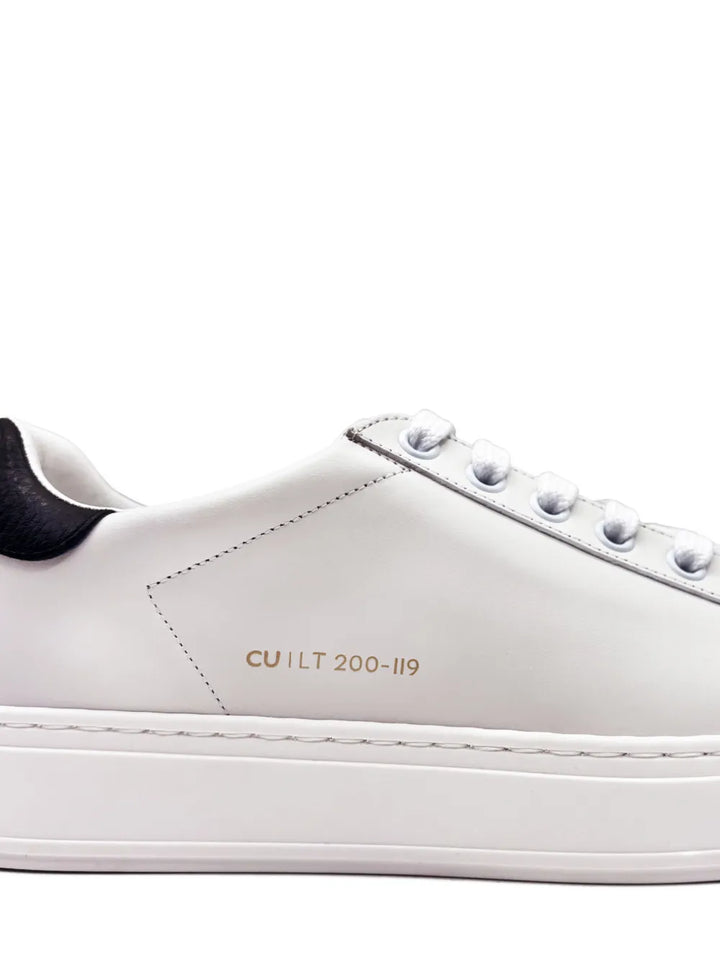 CU | LT ESSENCE Lace-Up Leather — Black — Size US M 3.5 - US W 5 — Top View