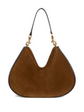 Etro Pony Embroidery Suede Maxi Shoulder Bag — Same as shown — Size One Size — Back View