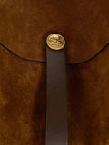Etro Pony Embroidery Suede Maxi Shoulder Bag — Same as shown — Size One Size — Detail View