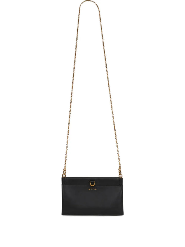 Etro Mini Talk Leather Shoulder Bag — Same as shown — Size One Size — Front View