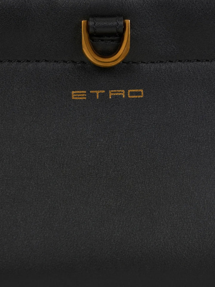 Etro Mini Talk Leather Shoulder Bag — Same as shown — Size One Size — Detail View
