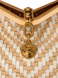 Etro Medium Vela Woven Leather Shoulder Bag — Same as shown — Size One Size — Top View
