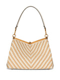 Etro Medium Vela Woven Leather Shoulder Bag — Same as shown — Size One Size — Side View