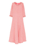 Miau By Clara Rotescu Embellished Maxi Dress — Red — Size XS — Front View