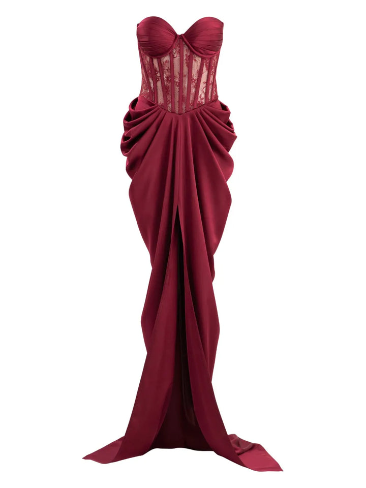 Ana Radu Lace Detailed Corset Style Maxi Dress — Same as shown — Size XS — Front View