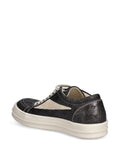 Rick Owens DRKSHDW Vintage Sneaks Metallic-Effect — Black — Size US M 3.5 - US W 5 — Back View