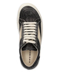 Rick Owens DRKSHDW Vintage Sneaks Metallic-Effect — Black — Size US M 3.5 - US W 5 — Top View