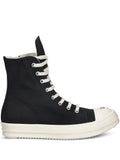Rick Owens DRKSHDW Sneaks Side-Zip — Black — Size US M 3.5 - US W 5 — Front View