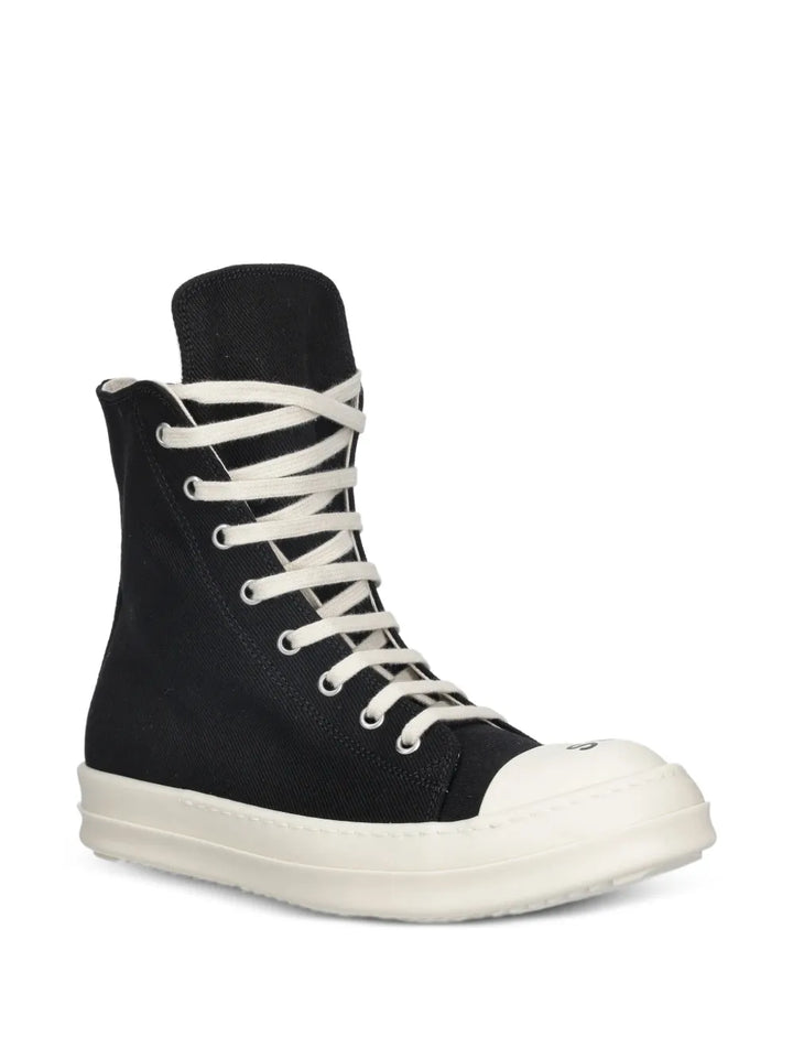 Rick Owens DRKSHDW Sneaks Side-Zip — Black — Size US M 3.5 - US W 5 — Side View