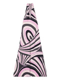 Pucci Print V Neck Long Dress — Pink — Size XS — Front View