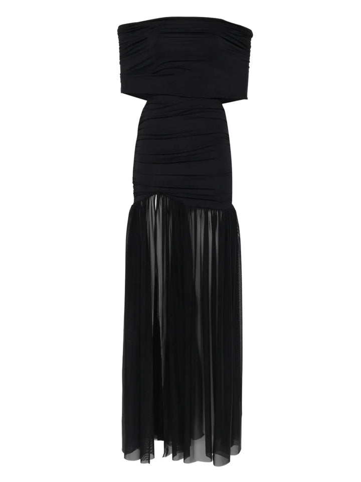 Axel 113 Selina Maxi Dress — Black — Size S — Front View