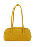 Marge Sherwood Boston Crocodile Embossed Shoulder Bag — Same as shown — Size One Size — Side View