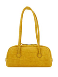Marge Sherwood Boston Crocodile Embossed Shoulder Bag — Same as shown — Size One Size — Front View