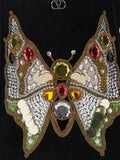 Valentino Garavani Eyelet Embelishment Fringed Hem Shoulder Bag — Same as shown — Size One Size — Back View