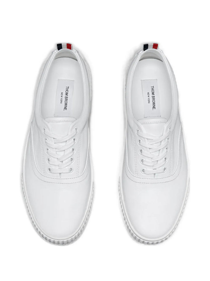 Thom Browne Panelled Grosgrain Loop — White — Size US M 3.5 - US W 5 — Back View