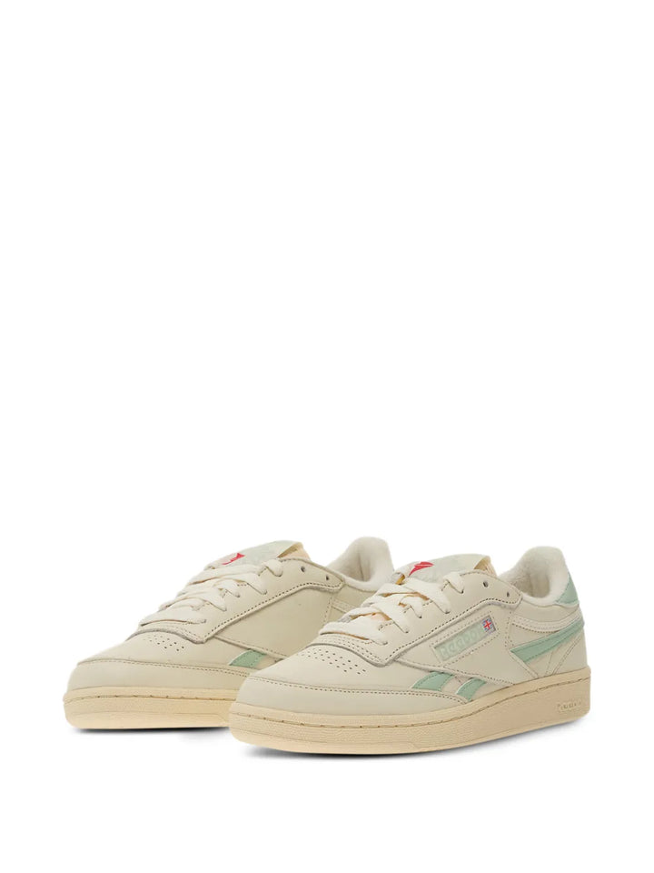 Reebok Club C Revenge Lace-Up — Beige — Size US M 3.5 - US W 5 — Side View