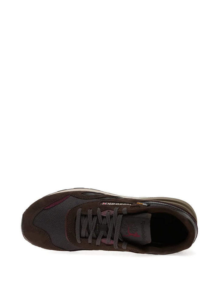 Reebok Classic Nylon 89 Lace-Up — Brown — Size US M 3.5 - US W 5 — Top View