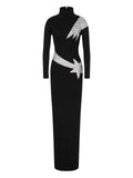 Moschino Zip Fastening Maxi Dress — Black — Size XS — Front View