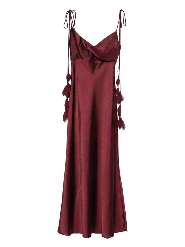 Self Portrait Tie Strap Midi Dress — Same as shown — Size S — Front View