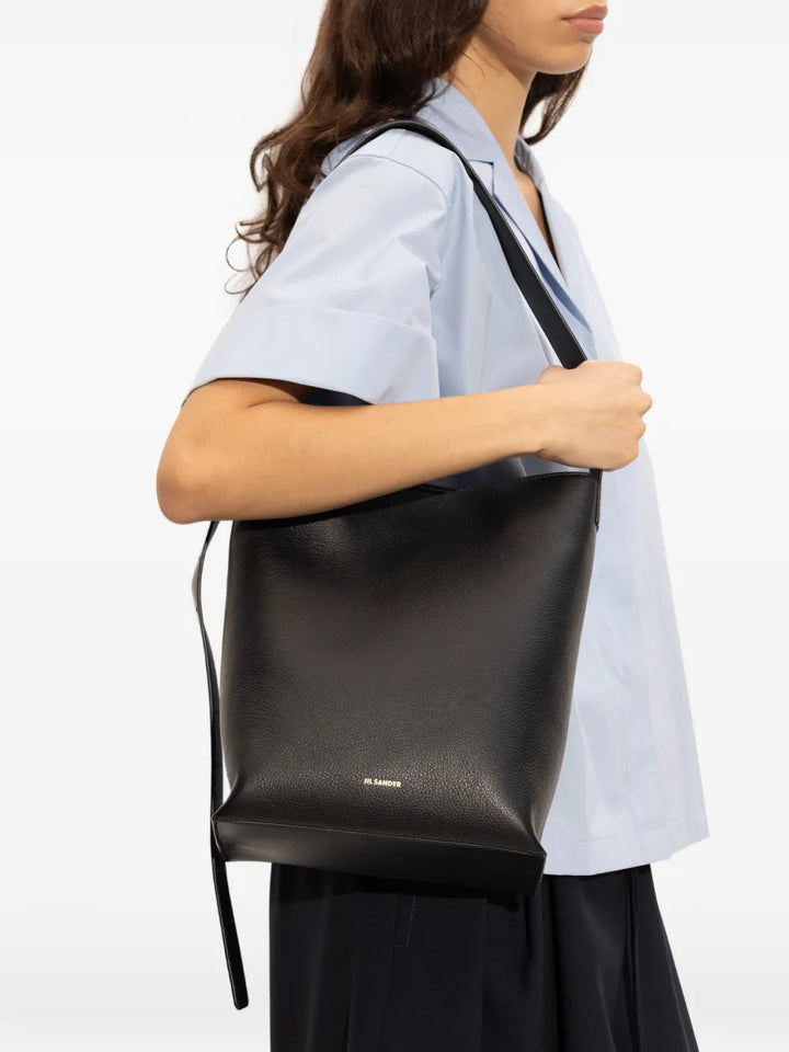 Jil Sander Small Leather Strap Shoulder Bag — Same as shown — Size One Size — Side View