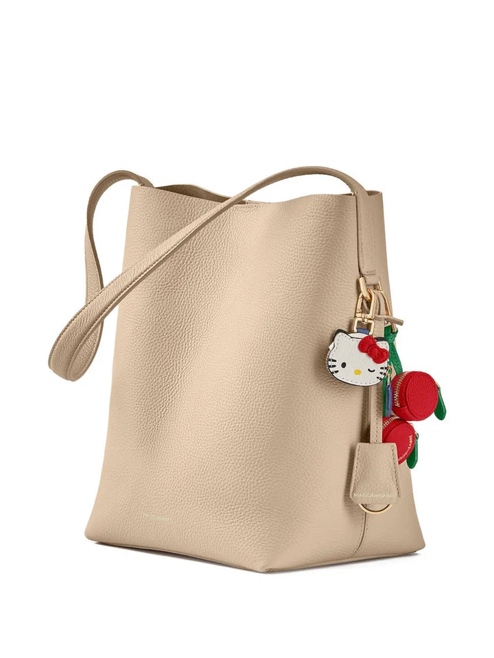 Maison De Sabre Leather Bucket Soft Tote — Same as shown — Size One Size — Back View
