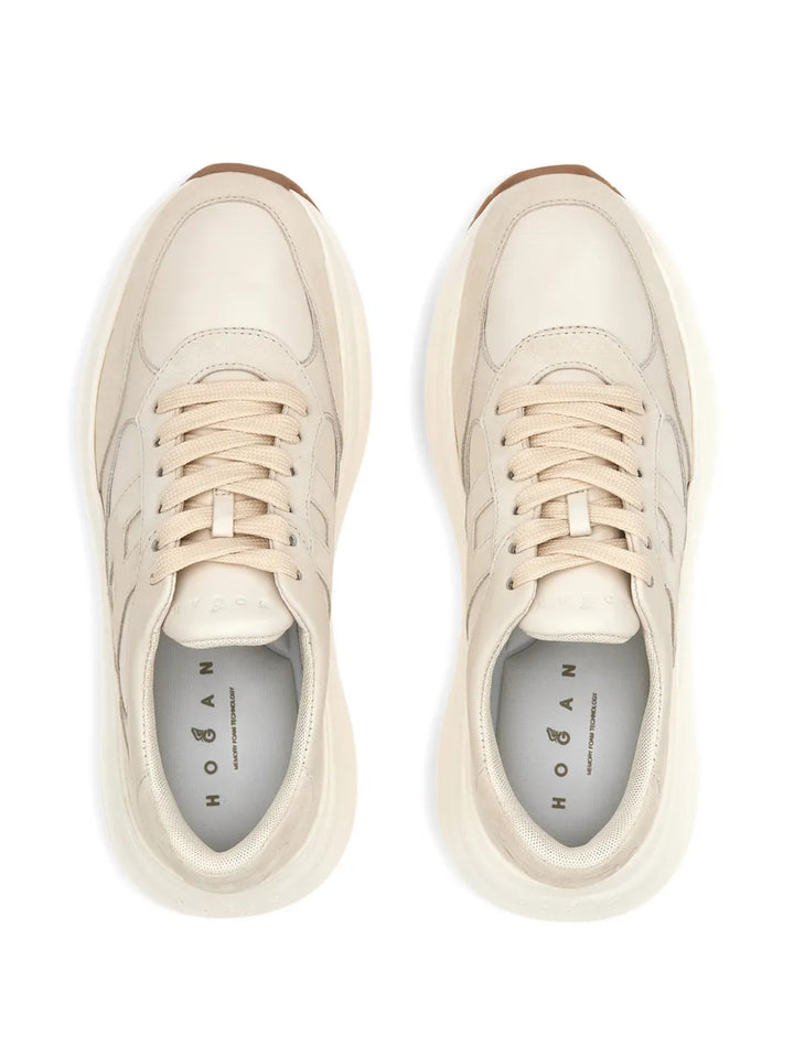 Hogan H696 Suede — Beige — Size US M 3.5 - US W 5 — Top View