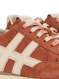 Hogan H671 86Er Lace-Up Fastening — Orange — Size US M 3.5 - US W 5 — Top View