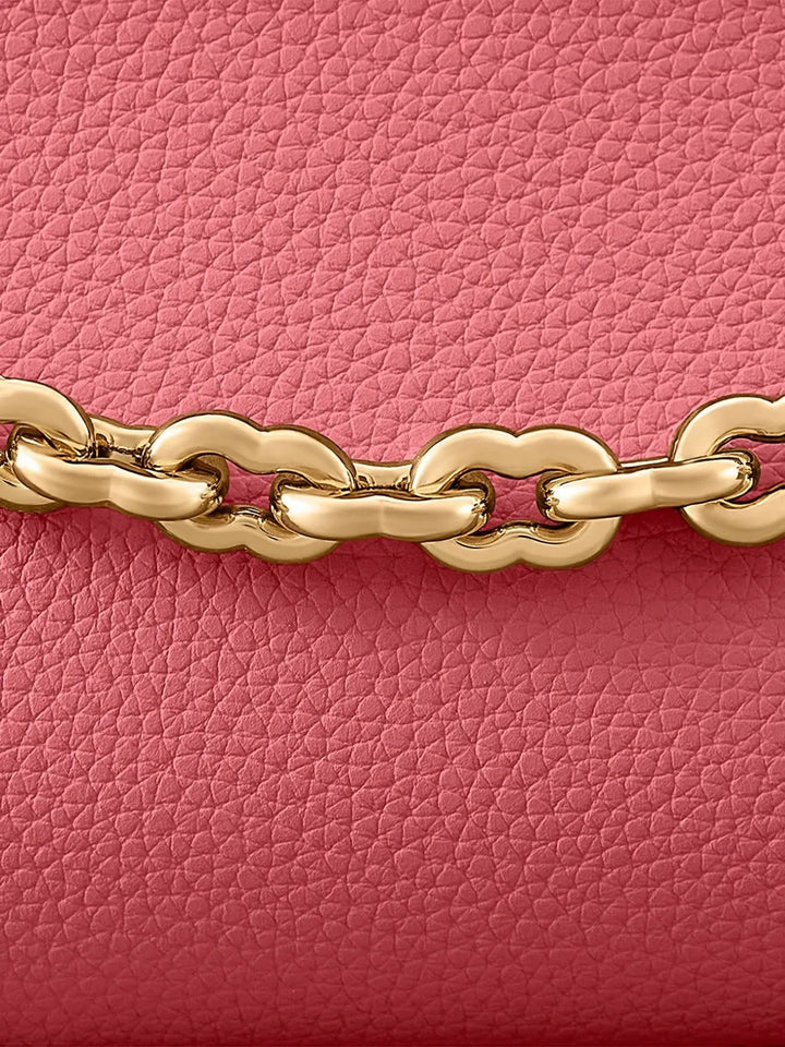 Maison De Sabre The Palais Soiree Chain Leather Shoulder Bag — Same as shown — Size One Size — Top View