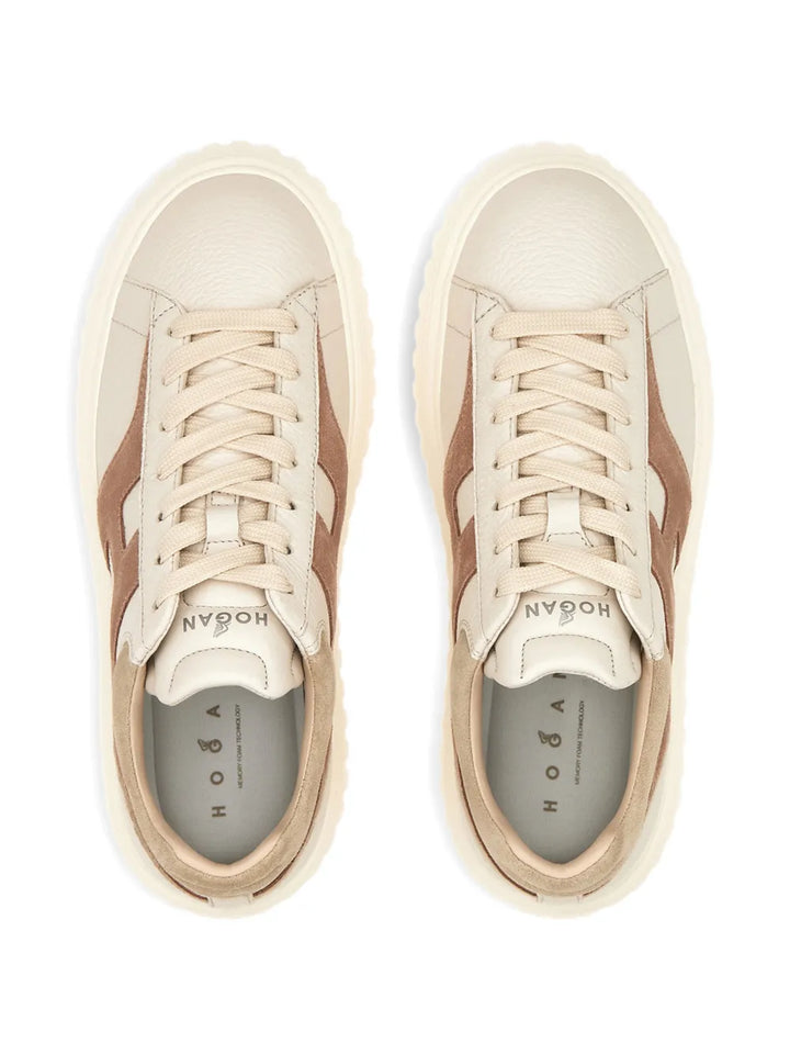 Hogan H-Stripes — Beige — Size US M 3.5 - US W 5 — Back View