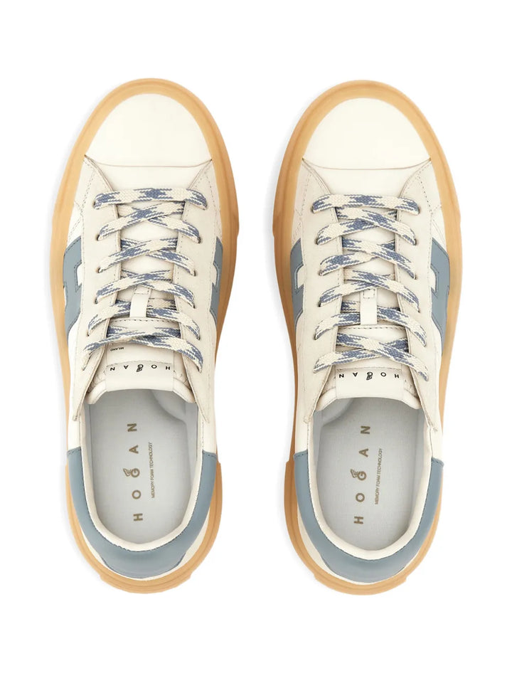 Hogan H705 Platform — White — Size US M 3.5 - US W 5 — Back View