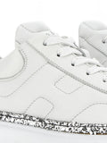 Hogan Lace-Up Platform — White — Size US M 3.5 - US W 5 — Top View