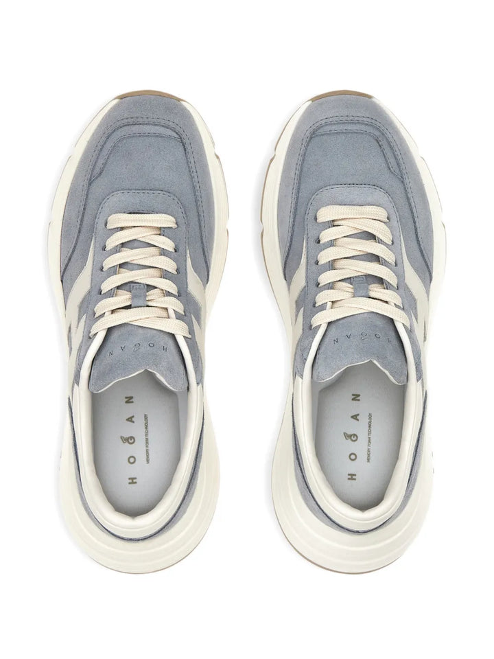 Hogan Hi-Fi Leather — Blue — Size US M 3.5 - US W 5 — Back View