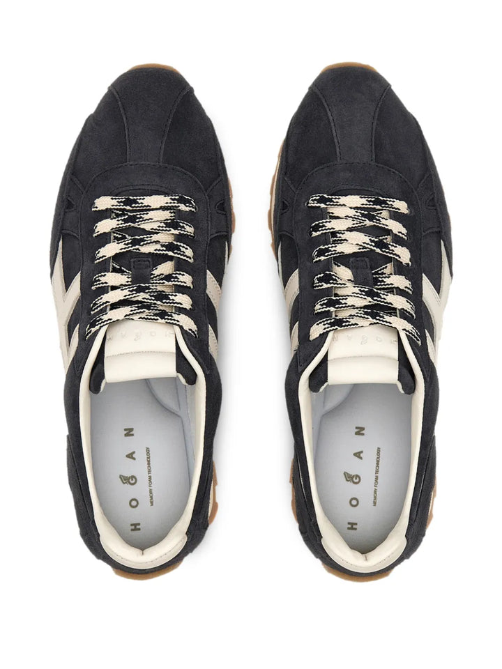 Hogan H671 86Er Lace-Up Fastening — Blue — Size US M 3.5 - US W 5 — Top View