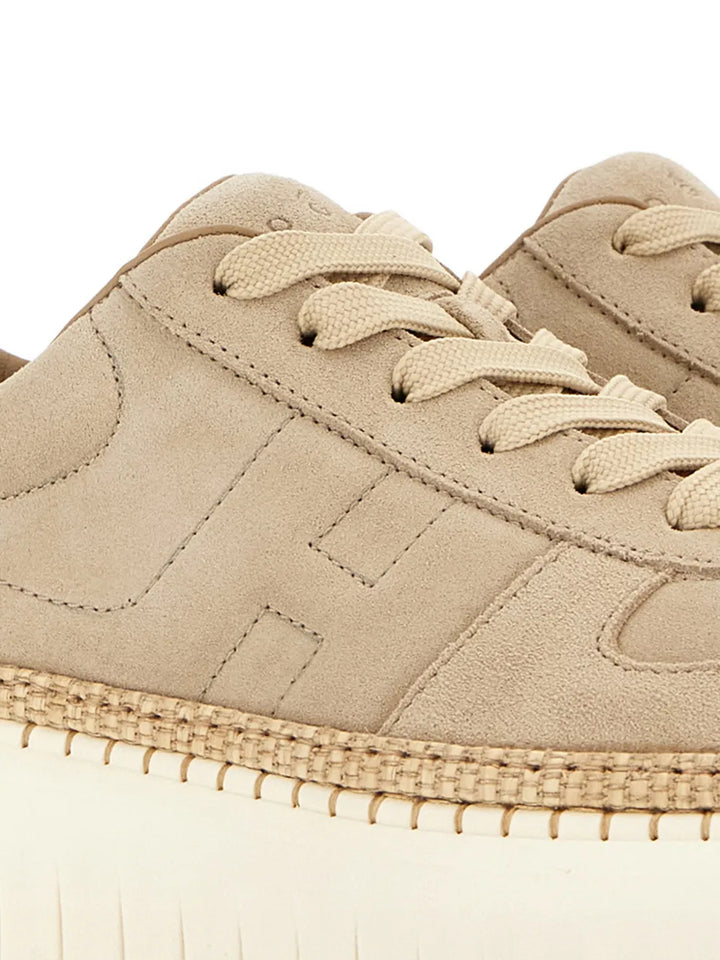 Hogan Suede Platform — Light Brown — Size US M 3.5 - US W 5 — Detail View