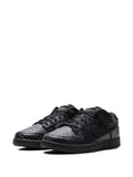 Nike Dunk Low Croc-Effect Low-Tops — Black — Size US M 3.5 - US W 5 — Top View