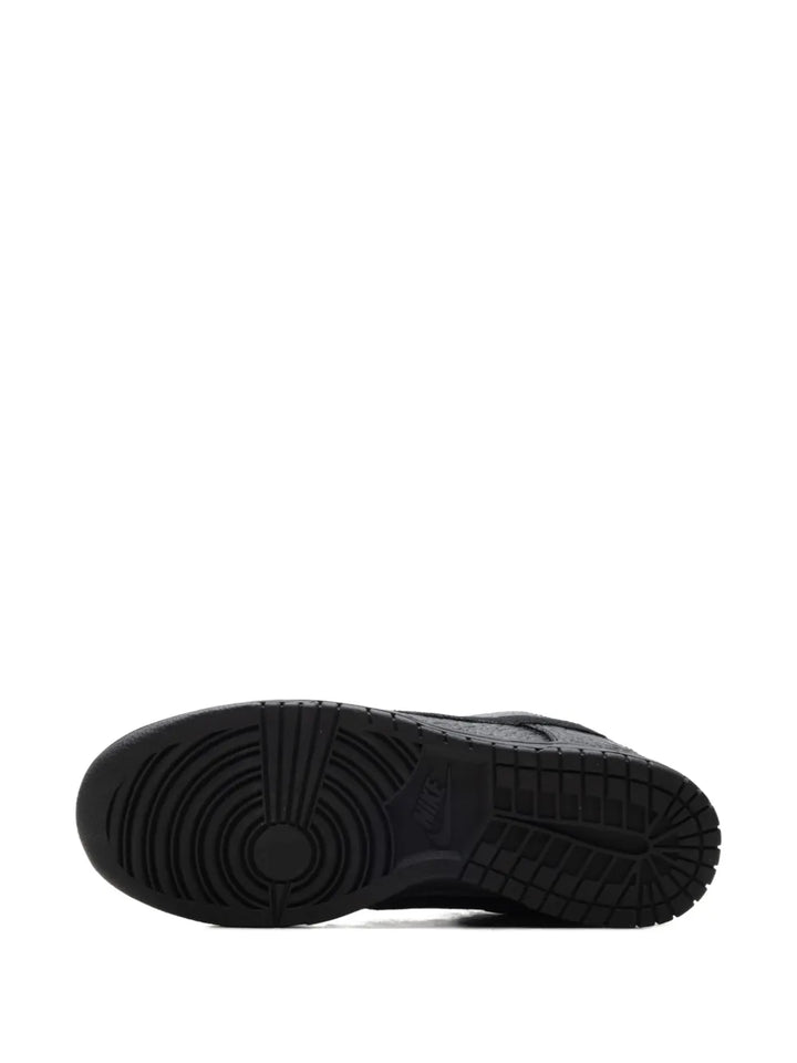 Nike Dunk Low Croc-Effect Low-Tops — Black — Size US M 3.5 - US W 5 — Lifestyle View