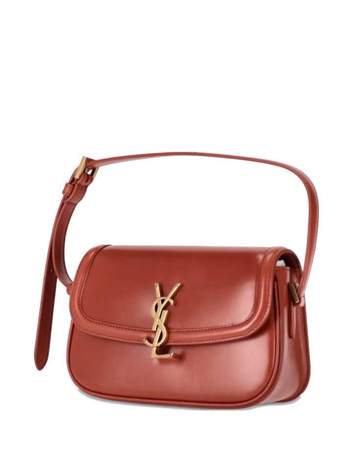 Saint Laurent Mini Solferino Leather Shoulder Bag — Same as shown — Size One Size — Back View