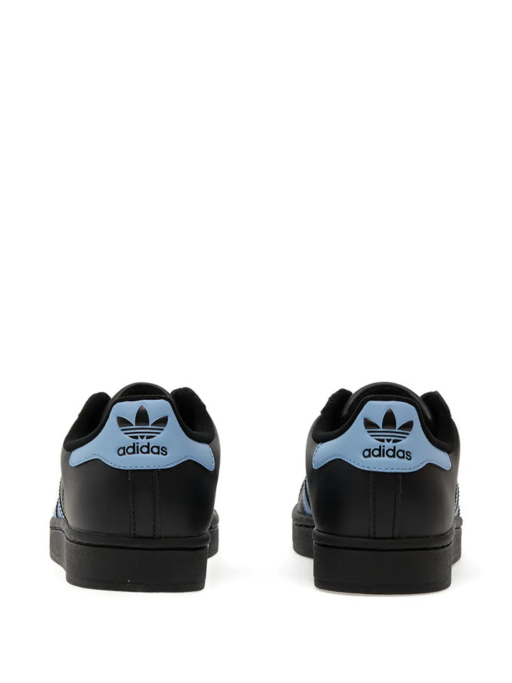adidas Superstar Ii Leather — Black — Size US M 3.5 - US W 5 — Back View