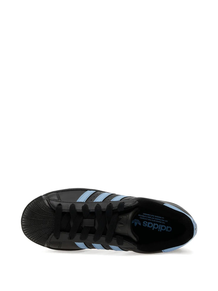 adidas Superstar Ii Leather — Black — Size US M 3.5 - US W 5 — Top View
