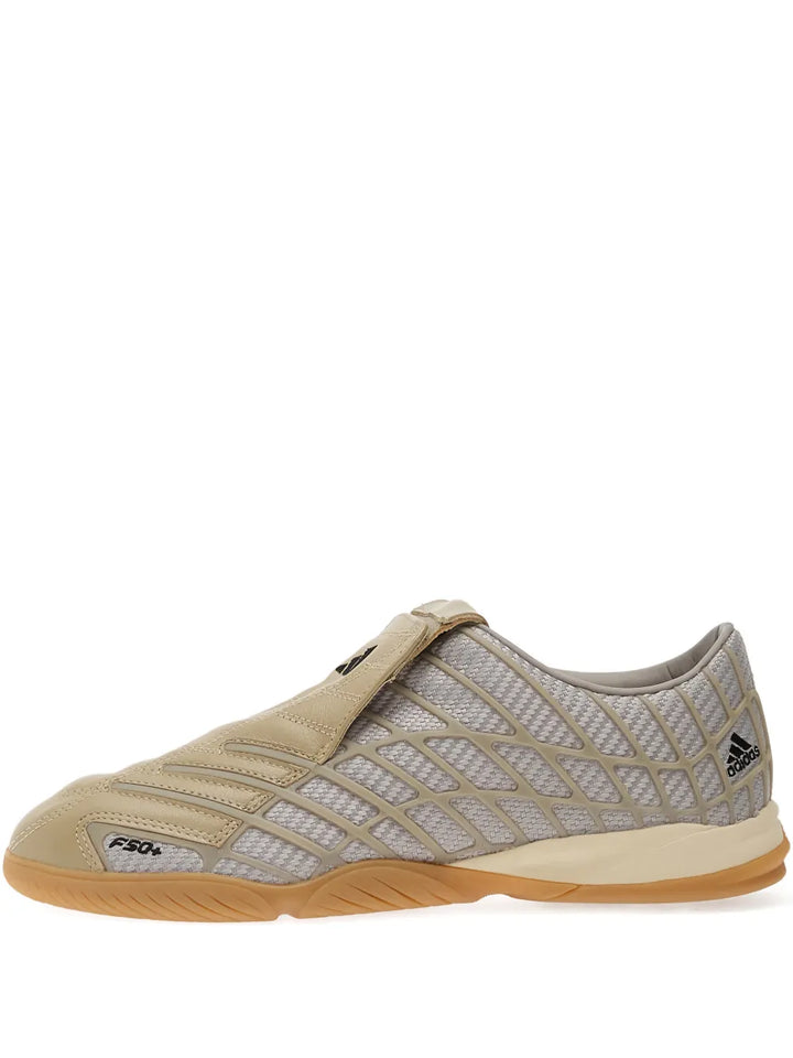 adidas F50 Sala Sp Consortium Sneakers — Gray / Beige — Size US M 10.5 - US W 12 — Front View