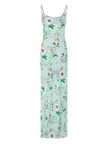 Rabanne Floral Chain Dress — Green — Size XXL — Front View