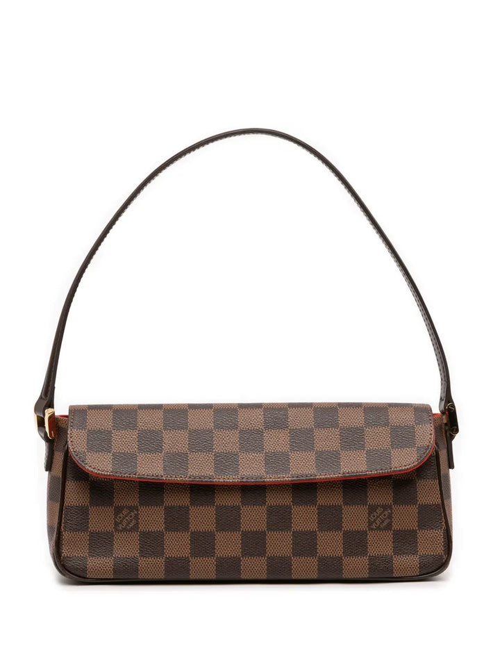 Louis Vuitton Pre Owned 2002 Damier Ebene Recoleta Shoulder Bag — Same as shown — Size One Size — Front View
